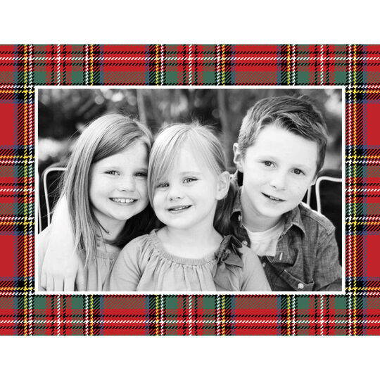 Tartan Plaid Folded Photo Cards